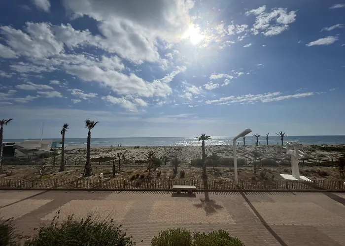 Le Barcares: T2 Moderne Climatise, Au Bord De Mer, 4 Pers, Parking Securise - Fr-1-799-4 *